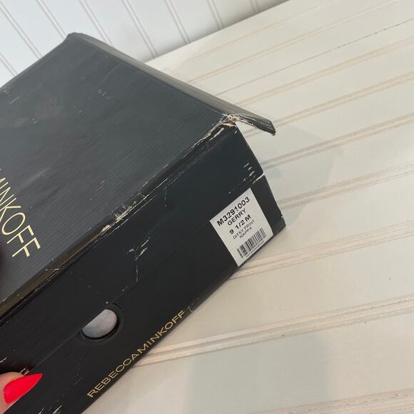 NWT Rebecca Minkoff Black & Pink Ditsy Floral Nappa Gerry Combat Boots Size 9.5 - Picture 9 of 9